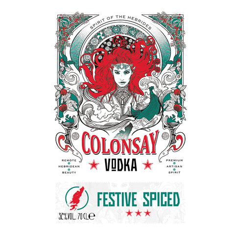 70cl Colonsay Vodka - Festive Spiced